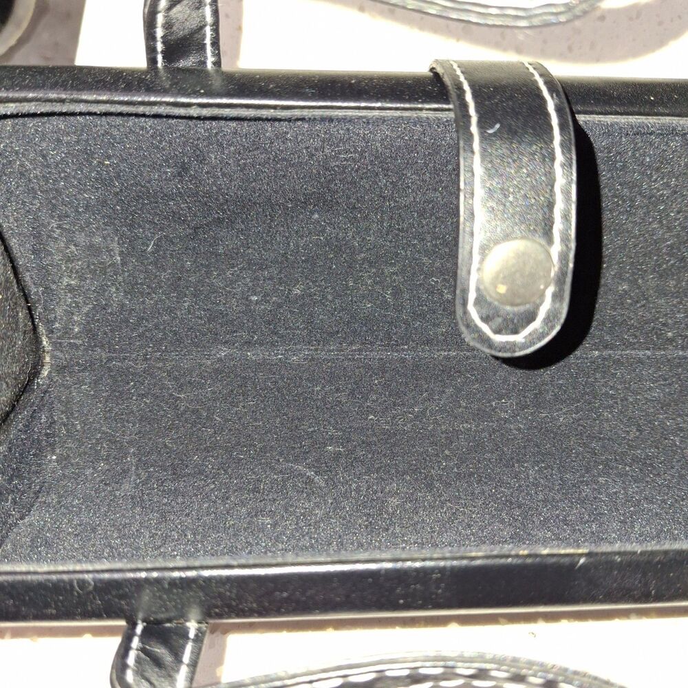 Black Small Rectangular Handbag Cosmetic Purse Wi… - image 3